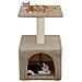 Albero Per Gatti Con Tiragraffi In Sisal 55 Cm Beige - Foto miniatura 1