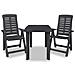 Set Bistrò Per Esterni 3 Pz 101x68x72 Cm Antracite - Foto miniatura 3