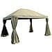 Gazebo Milano Alluminio / pvc 3x4 M Beige - Foto miniatura 1