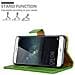 Custodia Compatibile Con Huawei Mate S In Verde Erbe - Coperchio Protettiva Con Chiusura Magnetica, Funzione Stand E Tasca Per Le Carte - Foto miniatura 2