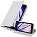 Custodia Compatibile Con Nokia Lumia 640 In Classy Argento - Coperchio Protettiva Con Chiusura Magnetica, Funzione Stand E Tasca Per Le Carte - Foto miniatura 1