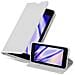Custodia Compatibile Con Nokia Lumia 640 In Classy Argento - Coperchio Protettiva Con Chiusura Magnetica, Funzione Stand E Tasca Per Le Carte - Foto miniatura 4