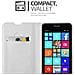 Custodia Compatibile Con Nokia Lumia 640 In Classy Argento - Coperchio Protettiva Con Chiusura Magnetica, Funzione Stand E Tasca Per Le Carte - Foto miniatura 7
