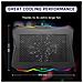 Rainbow Base Di Raffreddamento Rgb Per Pc Portatili Da 11"" A 17 "" + Alimentata Usb + Supporto Di Raffreddamento Per Laptop Da Gaming + Stabile E Robusto + Ampia Compatibilità - Foto miniatura 4