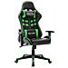 Sedia da Gaming Nera e Verde in Similpelle - Foto miniatura 1