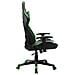 Sedia da Gaming Nera e Verde in Similpelle - Foto miniatura 4