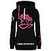 Hoodie Lady Angler M Nero / rosa - Foto miniatura 1