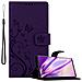 Cadorabo Custodia Compatibile Con Samsung Galaxy Note 10 In Lilla Scuro Fiore - Coperchio Protettivo In Design Floreale Con Chiusura Magnetica, Funzione Stand E Slot Per Carte - Foto miniatura 1