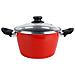 Grana Set Di Pentole Per Induzione Da 5 Pezzi, Antiaderenti Senza Pfoa, Rosso Rosso - Foto miniatura 3
