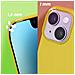 Cover Per Iphone 14 Ibrida Semirigida Sottile Leggera Gialla - Foto miniatura 2
