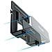 Tqmpm4776 Supporto Per Cpu Supporto Cpu A Parete Nero - Foto miniatura 2
