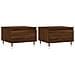 Tavolini Salotto 2pz Rovere Marrone 50x46x35 Legno Multistrato - Foto miniatura 2