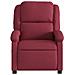 Poltrona Reclinabile In Tessuto Rosso Vino - Foto miniatura 3