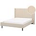 Letto Matrimoniale Bouclé Beige 140 X 200 Cm Villette - Foto miniatura 6