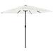 Ombrellone Giardino Con Palo In Acciaio Bianco 248x248x248 Cm - Foto miniatura 2
