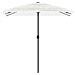 Ombrellone Giardino Con Palo In Acciaio Bianco 248x248x248 Cm - Foto miniatura 3