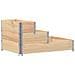 Fioriera Rialzata 3 Livelli 120x80 cm Legno Massello di Pino - Foto miniatura 2