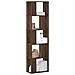 Libreria 5 Ripiani Rovere Marrone 45x23,5x162,5cm Multistrato - Foto miniatura 1