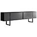 Luxor Mobile Tv Antracite E Nero Con 2 Porte 180cm - Foto miniatura 4