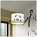 Lampada A Sospensione Football C 30 Sl. 1428 - Moderno Lampade A Sospensione Bianco /nero /verde 82x30x30 Cm - Foto miniatura 6