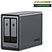 Nasync Dxp2800 Nas System 2-bay Compatta Intel N N100 8 Gb Ddr5 0 Tb Ugos Pro Nero - Foto miniatura 1
