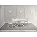 Tavolo allungabile 80x140/224 cm Karida bianco frassino gambe bianche - Foto miniatura 2