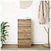Credenza Rovere Artigianale 37,5x35x76 cm in Legno Multistrato - Foto miniatura 4