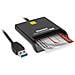 HUSCR-A30 Lettore di Card Interno USB Tipo A Nero - Foto miniatura 1