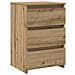 Comodini 2pz Rovere Artigianale 40x35x62,5 cm Legno Multistrato - Foto miniatura 2
