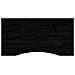 Piano Scrivania Marrone Scuro 100x50x2,5 Cm In Rovere Massello - Foto miniatura 2