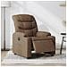 Poltrona Elettrica Reclinabile Marrone in Tessuto - Foto miniatura 2