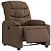 Poltrona Elettrica Reclinabile Marrone in Tessuto - Foto miniatura 3