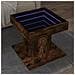 Tavolino Salotto con LED Rovere Fumo 50x50x45 cm Multistrato - Foto miniatura 2