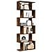 Libreria 6 Ripiani Rovere Fumo 70x24x193 cm in Truciolato - Foto miniatura 2