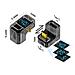 Adattatore Usb-c Femmina A Usb-c Maschio 240w Con Display Digitale A Forma Di U, Nero Trasparente (confezione Da 2) Transparent+black - Foto miniatura 2