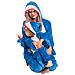 Pigiama Per Bambini Kigurumi Onesie Costume Squalo Blu 125-135 - Foto miniatura 2
