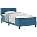 Letto Box Spring con Materasso Nero 100x200 cm in Velluto - Foto miniatura 3