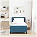 Letto Box Spring con Materasso Nero 100x200 cm in Velluto - Foto miniatura 4