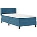 Letto Box Spring con Materasso Nero 100x200 cm in Velluto - Foto miniatura 5