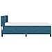 Letto Box Spring con Materasso Nero 100x200 cm in Velluto - Foto miniatura 7