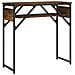 Tavolo Consolle Ripiano Rovere Fumo 75x30x75 Legno Multistrato - Foto miniatura 1