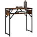 Tavolo Consolle Ripiano Rovere Fumo 75x30x75 Legno Multistrato - Foto miniatura 3