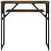 Tavolo Consolle Ripiano Rovere Fumo 75x30x75 Legno Multistrato - Foto miniatura 4