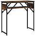 Tavolo Consolle Ripiano Rovere Fumo 75x30x75 Legno Multistrato - Foto miniatura 6