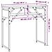 Tavolo Consolle Ripiano Rovere Fumo 75x30x75 Legno Multistrato - Foto miniatura 9