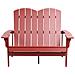Panchina Da Giardino Adirondack 125 Cm Rosso - Foto miniatura 4