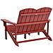 Panchina Da Giardino Adirondack 125 Cm Rosso - Foto miniatura 5