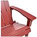 Panchina Da Giardino Adirondack 125 Cm Rosso - Foto miniatura 6