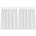 Tende con tende 2 pcs Bianco Puro Poliestere - Foto miniatura 1