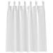 Tende con tende 2 pcs Bianco Puro Poliestere - Foto miniatura 4